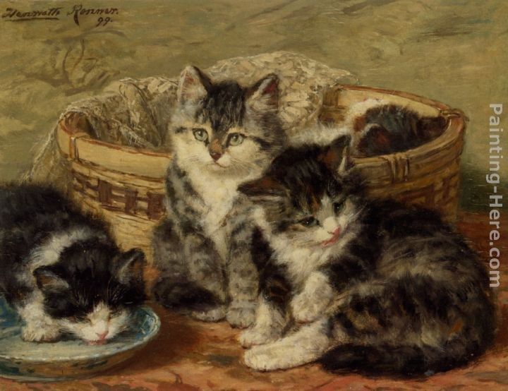 Henriette Ronner-Knip Four Kittens